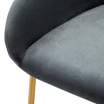 Стул полубарный R-Home Кресло полубар Kent Diag grey/Линк золото арт. 410119146h_Diaggrey_золото_ПБ