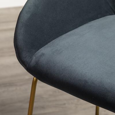 Стул полубарный R-Home Кресло полубар Kent Diag grey/Линк золото арт. 410119146h_Diaggrey_золото_ПБ