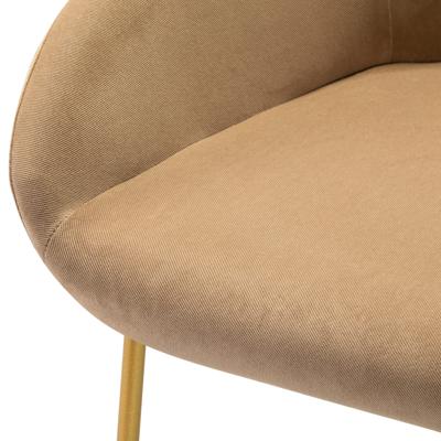 Стул полубарный R-Home Кресло полубар Kent Diag beige/Линк золото арт. 410119136h_Diagbeige_золото_ПБ