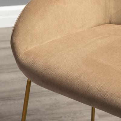 Стул полубарный R-Home Кресло полубар Kent Diag beige/Линк золото арт. 410119136h_Diagbeige_золото_ПБ