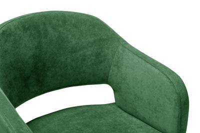 Стул полубарный R-Home Кресло полубар Oscar зеленый/Линк золото арт. 410118106h_green_золото_ПБ