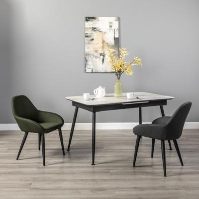 Стол R-Home Стол Месси раздвиж. 120-160 Светлый мрамор/Бабочка арт. 4103362h