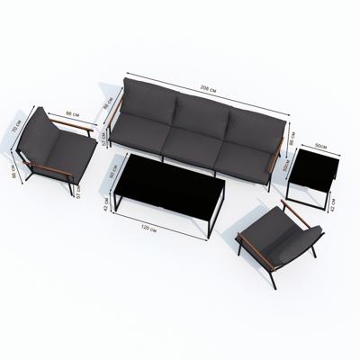 Лаунж зона IDEAL PATIO Лаунж зона ФЕСТА бежевая с трехместным диваном арт. FST.1022003