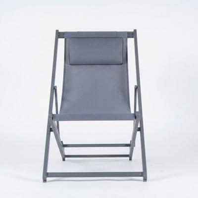 Шезлонг IDEAL PATIO Стул-шезлонг САНТОНИ складной, серый арт. SNT.3019001