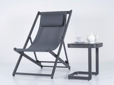 Шезлонг IDEAL PATIO Стул-шезлонг САНТОНИ складной, серый арт. SNT.3019001