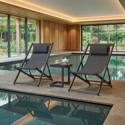Шезлонг IDEAL PATIO Стул-шезлонг САНТОНИ складной, серый арт. SNT.3019001