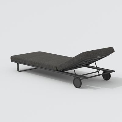 Мебель IDEAL PATIO Шезлонг КОСТА на колесах маренго - каркас карбон арт. CST.3017000