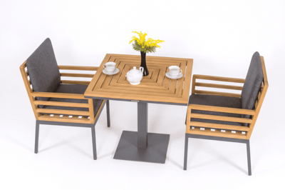 Стол IDEAL PATIO Стол обеденный ЭГМОНТ из тика 80x80 арт. EGM.2110108