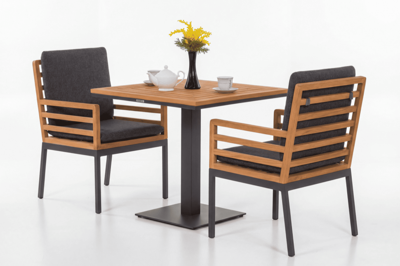 Стол IDEAL PATIO Стол обеденный ЭГМОНТ из тика 80x80 арт. EGM.2110108