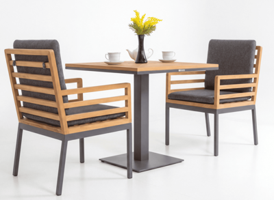 Стол IDEAL PATIO Стол обеденный ЭГМОНТ из тика 80x80 арт. EGM.2110108