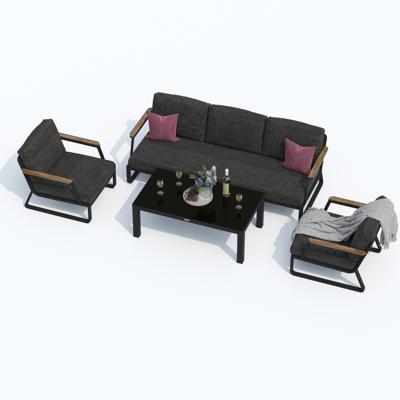 Лаунж зона IDEAL PATIO Лаунж зона ЭСТИВО с трехместным диваном - маренго арт. EST.1017003