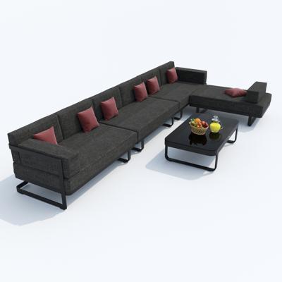 Лаунж зона IDEAL PATIO Лаунж зона угловая ТЕСОРА маренго - каркас карбон арт. TSR.1017004