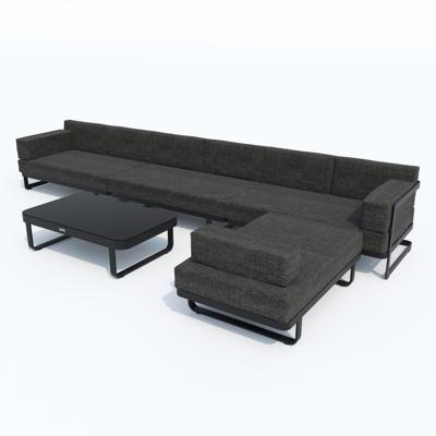 Лаунж зона IDEAL PATIO Лаунж зона угловая ТЕСОРА маренго - каркас карбон арт. TSR.1017004