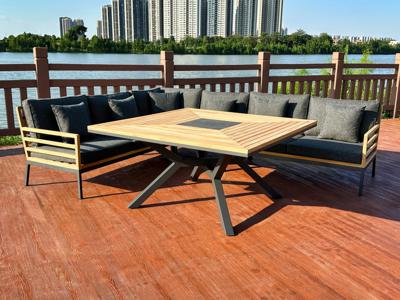 Обеденная группа IDEAL PATIO Обеденная группа ЭГМОНТ угловая со столом 140х140 арт. EGM.2017714