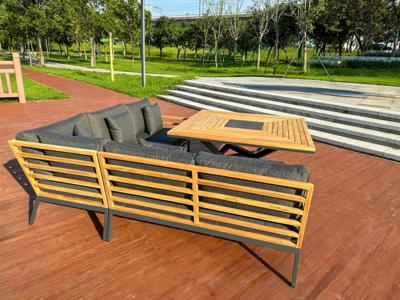 Обеденная группа IDEAL PATIO Обеденная группа ЭГМОНТ угловая со столом 140х140 арт. EGM.2017714
