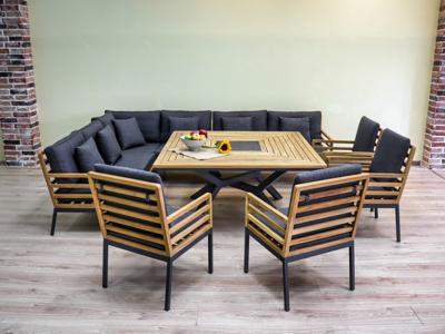 Обеденная группа IDEAL PATIO Обеденная группа ЭГМОНТ угловая со столом 140х140 арт. EGM.2017714