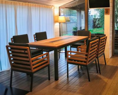 Стол IDEAL PATIO Стол обеденный ЭГМОНТ из тика 180x90 арт. EGM.2110118