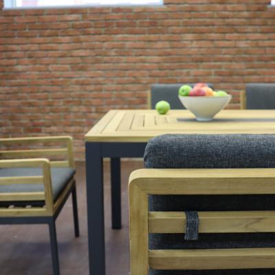 Стул IDEAL PATIO Стул ЭГМОНТ каркас карбон - натуральный тик арт. EGM.2417000