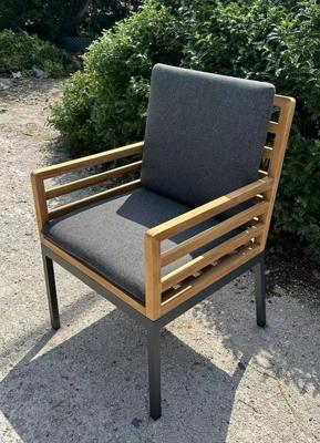 Стул IDEAL PATIO Стул ЭГМОНТ каркас карбон - натуральный тик арт. EGM.2417000
