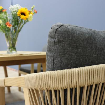 Стул IDEAL PATIO Стул ЛЕОНОРЕН натуральный тик - роуп арт. LEO.2437000