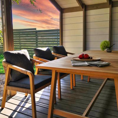 Обеденная группа IDEAL PATIO Обеденная группа ЛЕОНОРЕН каркас тик / стол тик 220 арт. LEO.2038722