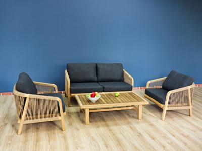 Лаунж зона IDEAL PATIO Лаунж зона ЛЕОНОРЕН с двухместным диваном и плетеным роупом арт. LEO.1037002