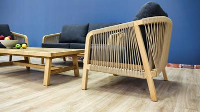Лаунж зона IDEAL PATIO Лаунж зона ЛЕОНОРЕН с двухместным диваном и плетеным роупом арт. LEO.1037002