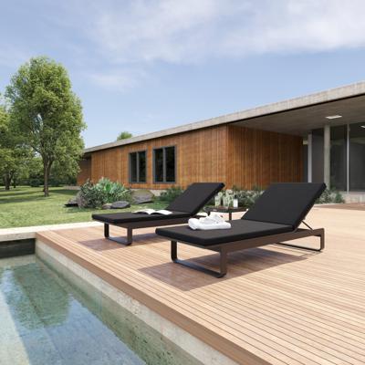 Мебель IDEAL PATIO Шезлонг ЛЕТТО черный - каркас карбон арт. LTT.3016000
