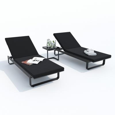 Мебель IDEAL PATIO Шезлонг ЛЕТТО черный - каркас карбон арт. LTT.3016000