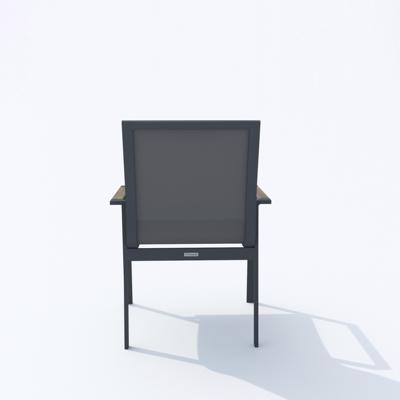 Обеденная группа IDEAL PATIO Обеденная группа ДОЛЛА СОЛА каркас карбон / стол алюминий 220 / текстилен серый арт. DLL.2016922