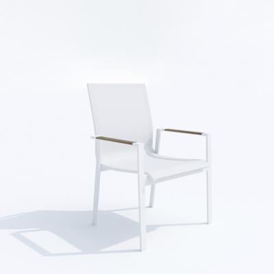 Обеденная группа IDEAL PATIO Обеденная группа МИРРА СОЛА каркас белый / стол поливуд 220 / текстилен белый арт. MRR.2026822