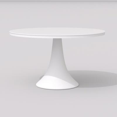 Обеденная группа IDEAL PATIO Обеденная группа ДИВА ГИРА  каркас белый / стол стекло диа 110 / ткань антрацит арт. DVA.2023511