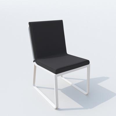 Обеденная группа IDEAL PATIO Обеденная группа ДИВА ГИРА  каркас белый / стол стекло диа 110 / ткань антрацит арт. DVA.2023511