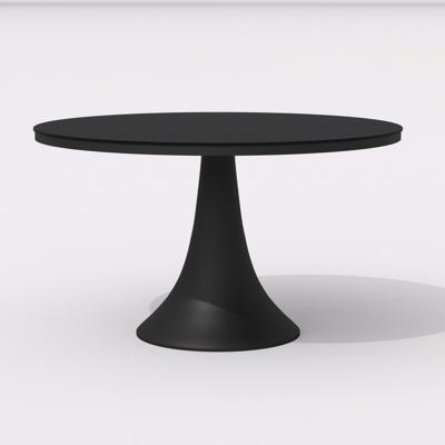 Обеденная группа IDEAL PATIO Обеденная группа ДИВА АЛЬБА  каркас карбон / стол стекло диа 110 / ткань антрацит арт. DVA.2012511