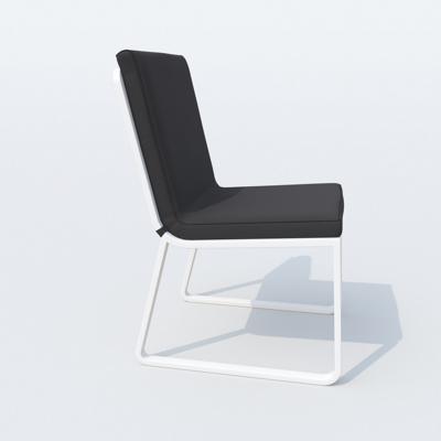 Обеденная группа IDEAL PATIO Обеденная группа ТЕЛЛА  ГИРА  каркас белый / стол тик 220 / ткань антрацит арт. TLL.2023522
