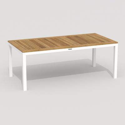 Обеденная группа IDEAL PATIO Обеденная группа ТЕЛЛА  БОНТА  каркас белый / стол тик 200 / ткань антрацит арт. TLL.2021520