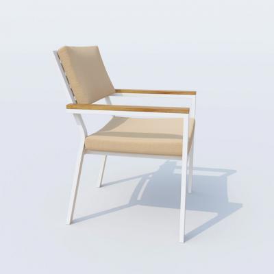 Обеденная группа IDEAL PATIO Обеденная группа ТЕЛЛА  БОНТА каркас белый / стол тик 180 / ткань бежевая арт. TLL.2021218