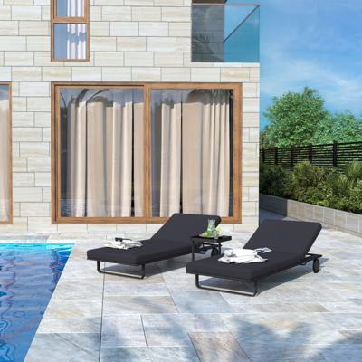 Мебель IDEAL PATIO Шезлонг КОСТА на колесах антрацит - каркас карбон арт. CST.3015000