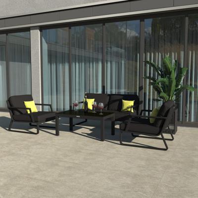 Лаунж зона IDEAL PATIO Лаунж зона ЭСТИВО черная - каркас карбон арт. EST.1016002