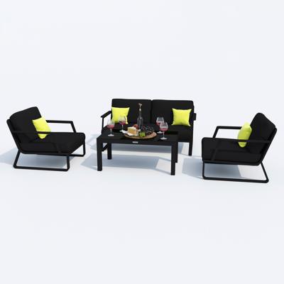 Лаунж зона IDEAL PATIO Лаунж зона ЭСТИВО черная - каркас карбон арт. EST.1016002