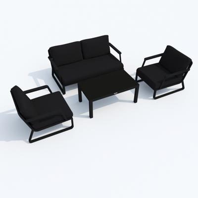 Лаунж зона IDEAL PATIO Лаунж зона ЭСТИВО черная - каркас карбон арт. EST.1016002