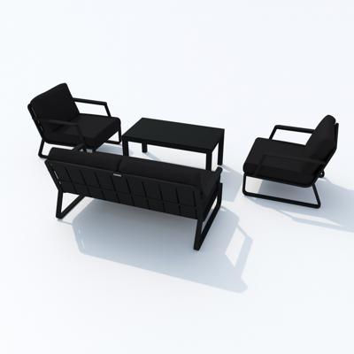 Лаунж зона IDEAL PATIO Лаунж зона ЭСТИВО черная - каркас карбон арт. EST.1016002