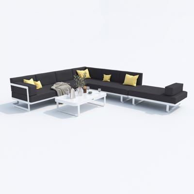 Лаунж зона IDEAL PATIO Лаунж зона угловая ТЕСОРА антрацит - белый каркас арт. TSR.1025004