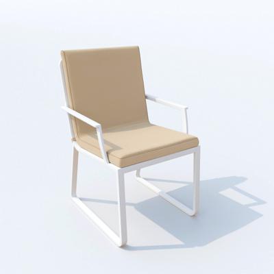 Обеденная группа IDEAL PATIO Обеденная группа ТЕЛЛА  АЛЬБА  каркас белый / стол тик 180 / ткань бежевая арт. TLL.2022218