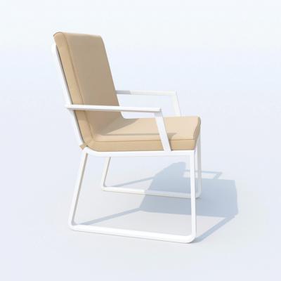 Обеденная группа IDEAL PATIO Обеденная группа ТЕЛЛА  АЛЬБА  каркас белый / стол тик 180 / ткань бежевая арт. TLL.2022218