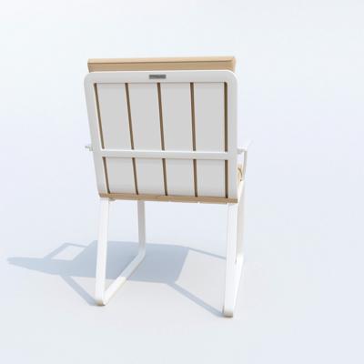 Обеденная группа IDEAL PATIO Обеденная группа ТЕЛЛА  АЛЬБА  каркас белый / стол тик 180 / ткань бежевая арт. TLL.2022218