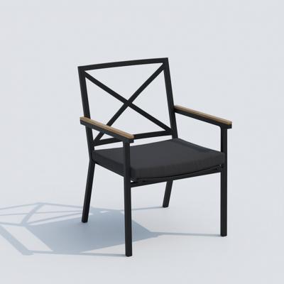 Обеденная группа IDEAL PATIO Обеденная группа КАНА ФЕСТА  каркас карбон / стол стекло 220 / ткань антрацит арт. CAN.2014522