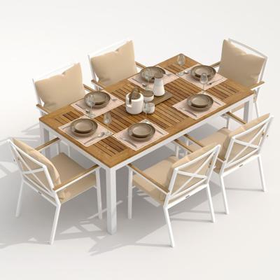 Стол IDEAL PATIO Стол обеденный ТЕЛЛА  из тика 180x90 белый арт. TLL.2120118
