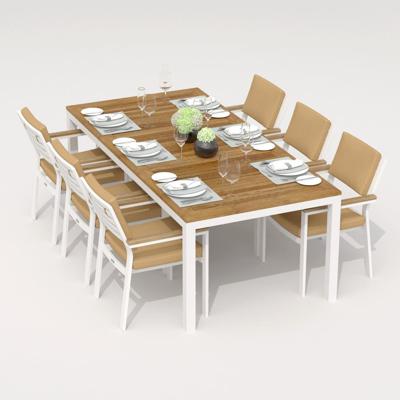 Стол IDEAL PATIO Стол обеденный ТЕЛЛА  из тика 220x100 белый арт. TLL.2120122