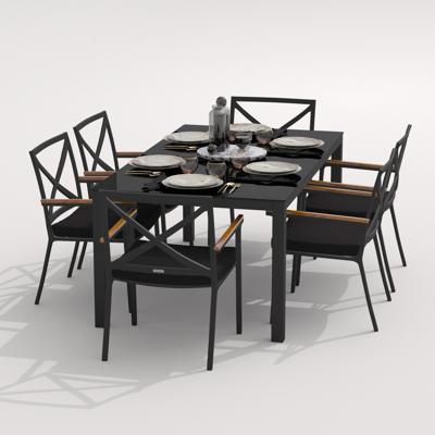 Стол IDEAL PATIO Стол обеденный КАНА карбон 180x90 арт. CAN.2110218